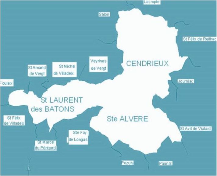 Carte de Val de Louyre et Caudeau